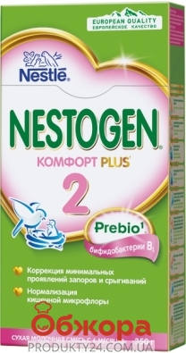 Молочная смесь "Nestle"  "Нестожен-2", "Комфорт плюс", 350 г – ИМ «Обжора»