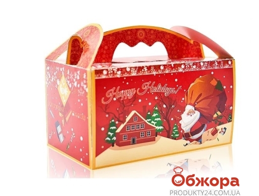 Подарок новогодний "Житомир", шкатулка Деда Мороза,  694 г – ІМ «Обжора»