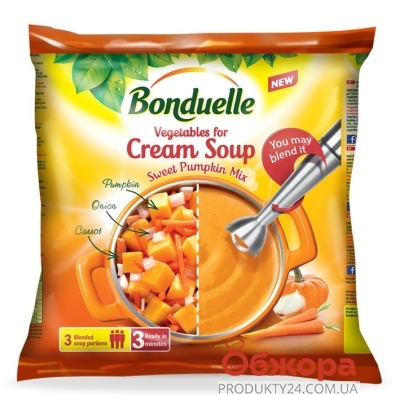 Зам, Овочі Бондюель 400г Крем-суп Легкий – ІМ «Обжора»