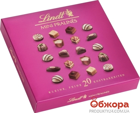 Конфеты Lindt mini pralines, 100 г – ИМ «Обжора»