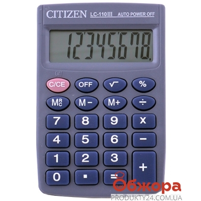 ZZZ Калькулятор кишеньковий Citizen LC-110 – ІМ «Обжора»