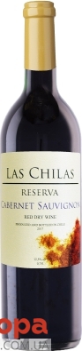 Вино красное сухое Лас Чилас Резерва Каберне-Совиньон Чили 0,75 л – ИМ «Обжора»