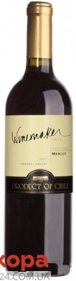 Вино Winemaker Мерло 0,75л чер.сухе Чилi – ІМ «Обжора»