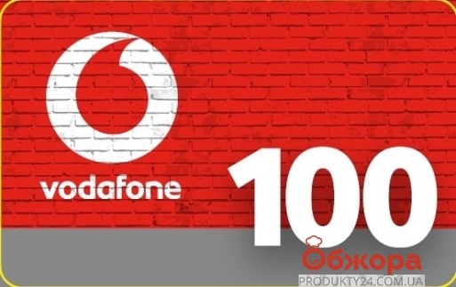 Карточка пополнения Vodafone 100 грн – ИМ «Обжора»