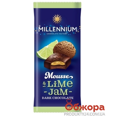 Шоколад Миллениум муссовый черный лайм 135 г – ИМ «Обжора»