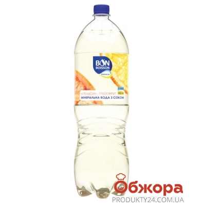 Вода Бон Буассон 2л з соком Апельсина-Грейпфрута – ІМ «Обжора»