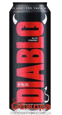 Напиток слабоалкогольный Diablo Black Energy 0,5 л – ИМ «Обжора»