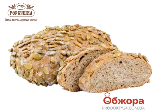 Хлеб с тыквенными семечками 250 г – ИМ «Обжора»