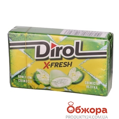 Жвачка Dirol X-Fresh свежесть яблока – ИМ «Обжора»