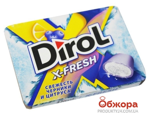 Жвачка Dirol X-Fresh черника цитрус – ИМ «Обжора»