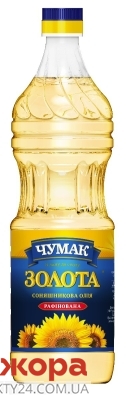 Подсолнечное масло Чумак рафинированное 0.9 л – ИМ «Обжора»
