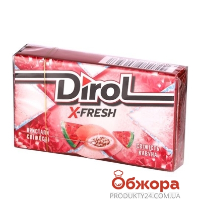 Жвачка Dirol X- Fresh свежесть арбуза – ИМ «Обжора»