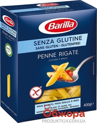 Макароны Пенне Ригате без глютена Barilla, 400 г – ИМ «Обжора»