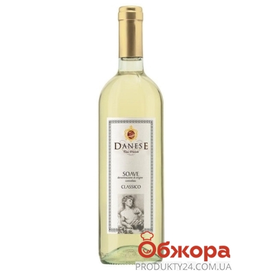 Вино Danese Треббьяно белое сухое 0,75 л – ІМ «Обжора»