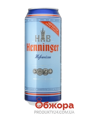 Пиво Henninger Weizen 0.5 л – ІМ «Обжора»