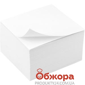 Бумага для заметок белая 80x80x20 мм, проклеенная – ИМ «Обжора»