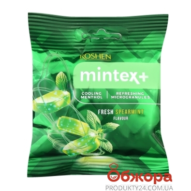 Конфеты Roshen Mintex+ Fresh spearmint мята ментол 20 г – ИМ «Обжора»