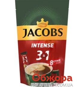 Кофе Jacobs Intense 3в1 8*12 г – ИМ «Обжора»