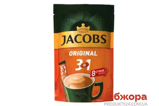 Кава Jacobs 3в1 Оріджинал 8*12г – ІМ «Обжора»