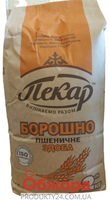 Борошно Пекар 2 кг пшеничне здоба в/г – ІМ «Обжора»