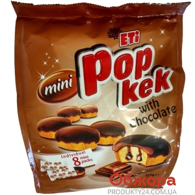 Мини-кексы ETI с шоколадной начинкой 144 г – ИМ «Обжора»