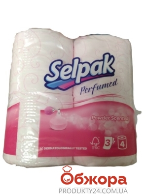 Туалетная бумага Селпак (Selpak) ароматизированная 4 шт – ИМ «Обжора»