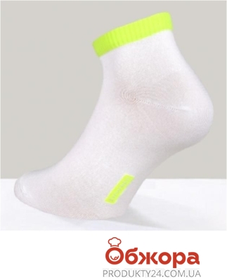 Шкарпетки ACTIVE 7С-37СП (короткі)  р,25, 068 біло-салатовий чол, – ІМ «Обжора»