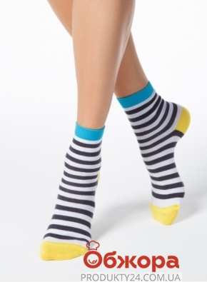 Шкарпетки жін, CLASSIC 7С-22СП , р,23 , 087 біло-темно-сірий – ІМ «Обжора»