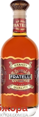 Бренди ординарный Fratelli 0,5 л – ИМ «Обжора»