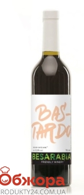 Вино красное полусладкое Besarabia Бастардо 0,75 л – ИМ «Обжора»