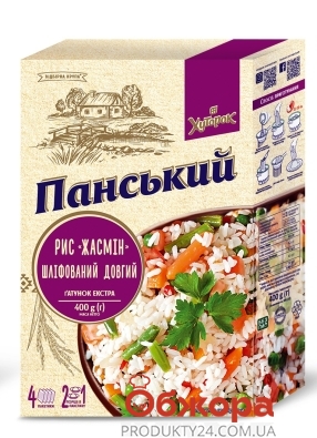 Рис жасмин "Хуторок" Панский, 400 г – ИМ «Обжора»