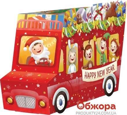 Подарок новогодний Веселый автобус Рошен 320 г – ІМ «Обжора»