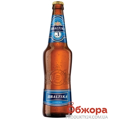 Пиво Балтика N3 классическое светлое 0,5 л – ИМ «Обжора»