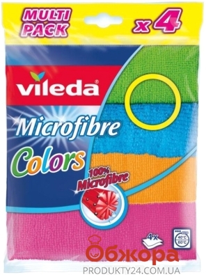 Серветка Microfibre Color, 4 шт – ІМ «Обжора»
