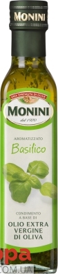 Олія Моніні 0,25л оливкова з базіліком – ІМ «Обжора»