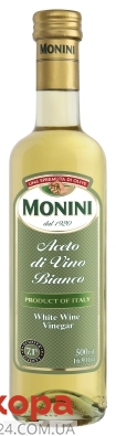 Уксус Монини (Monini) Винный белый 0,5 л 7% – ИМ «Обжора»