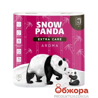 Туалетная бумага Снежная Панда EXTRA CARE 4шт Aroma – ИМ «Обжора»