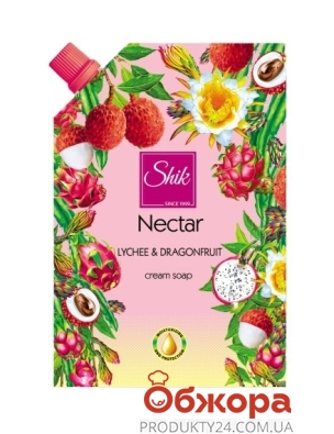 Гель-мило рідке Шик Nectar 300 гр Лiчi та пiтахайя, в полімерній пляшці – ІМ «Обжора»