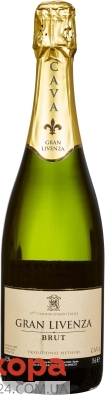 Вино игристое белое брют Cava Gran Livenza 0,75 л – ИМ «Обжора»