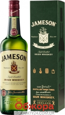 Виски Джеймсон (Jameson) 0.7 л – ІМ «Обжора»