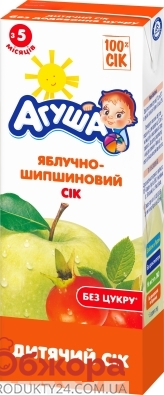 Сік Агуша 200г яблуко-шипшина +йод – ІМ «Обжора»