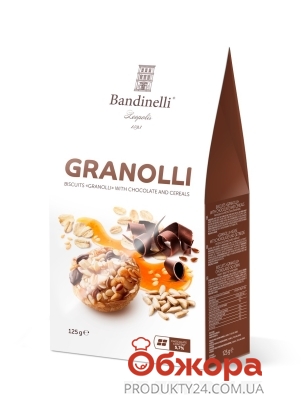 Печенье Palazzo Bandinelli 125г гранолли шоколад злаки – ИМ «Обжора»