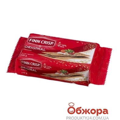 Хлебцы Фин крисп (FINN CRISP) ржаные оригинал 100 г – ИМ «Обжора»