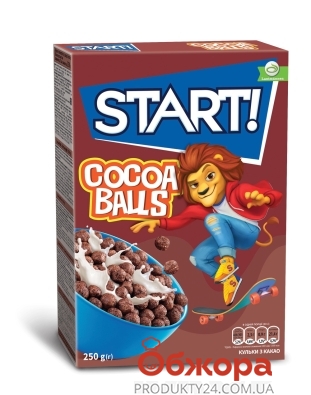 Сухий сніданок Старт 250г кульки какао – ІМ «Обжора»