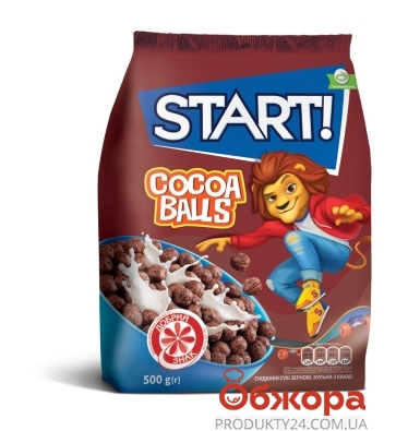 Сухий сніданок Старт 500г кульки какао – ІМ «Обжора»