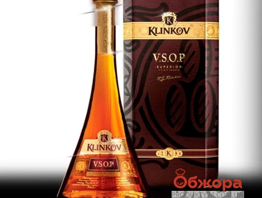 Коньяк Klinkov VSOP 0,5л 40% кор. – ІМ «Обжора»