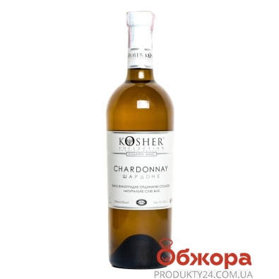 Вино Кошер Шардоне белое сухое 0,75 л. – ИМ «Обжора»