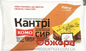 Сыр Кантри брусок Комо 50% 185 г – ИМ «Обжора»