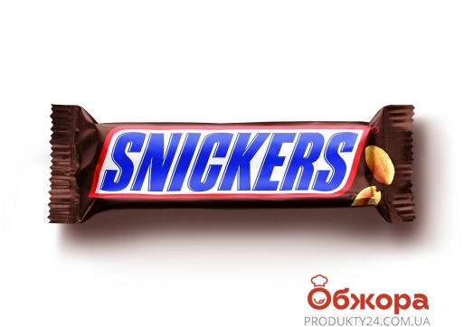 Батончик шоколадный Сникерс (Snickers), 60 г – ИМ «Обжора»