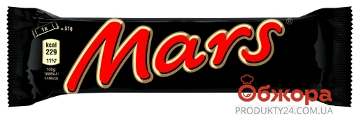 Батончик шоколадный Нестле (Nestle) Марс молочный, 58 г – ИМ «Обжора»